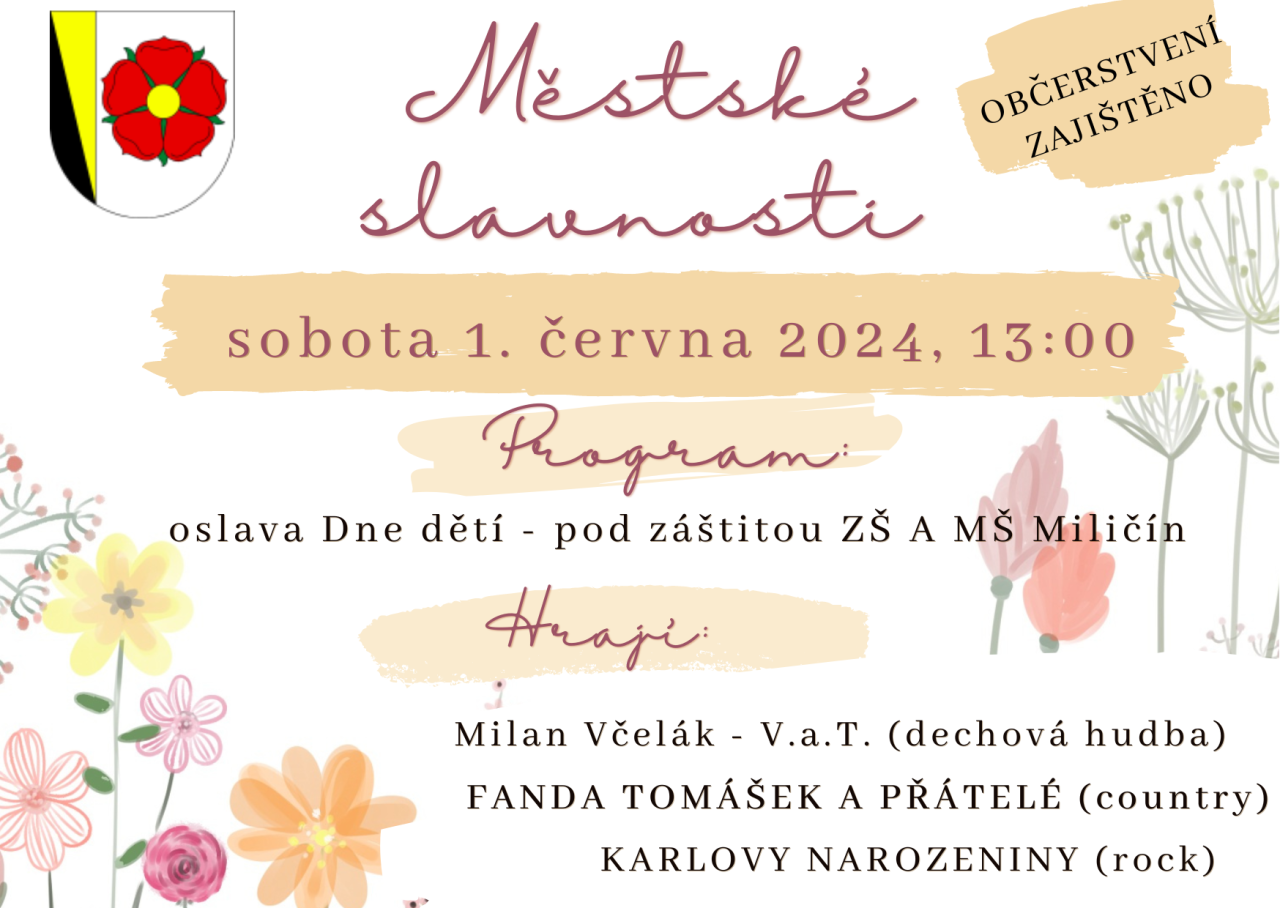 Plakát – Městské Slavnosti – Miličín